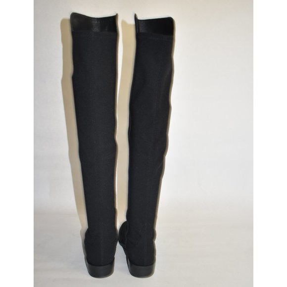 STUART WEITZMAN Keelan Suede Knee-High Boots 5050 Black Size 5 S5448 - Picture 7 of 10